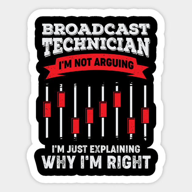 Funny Broadcast Technician Engineer Tech Gift Sticker by Dolde08